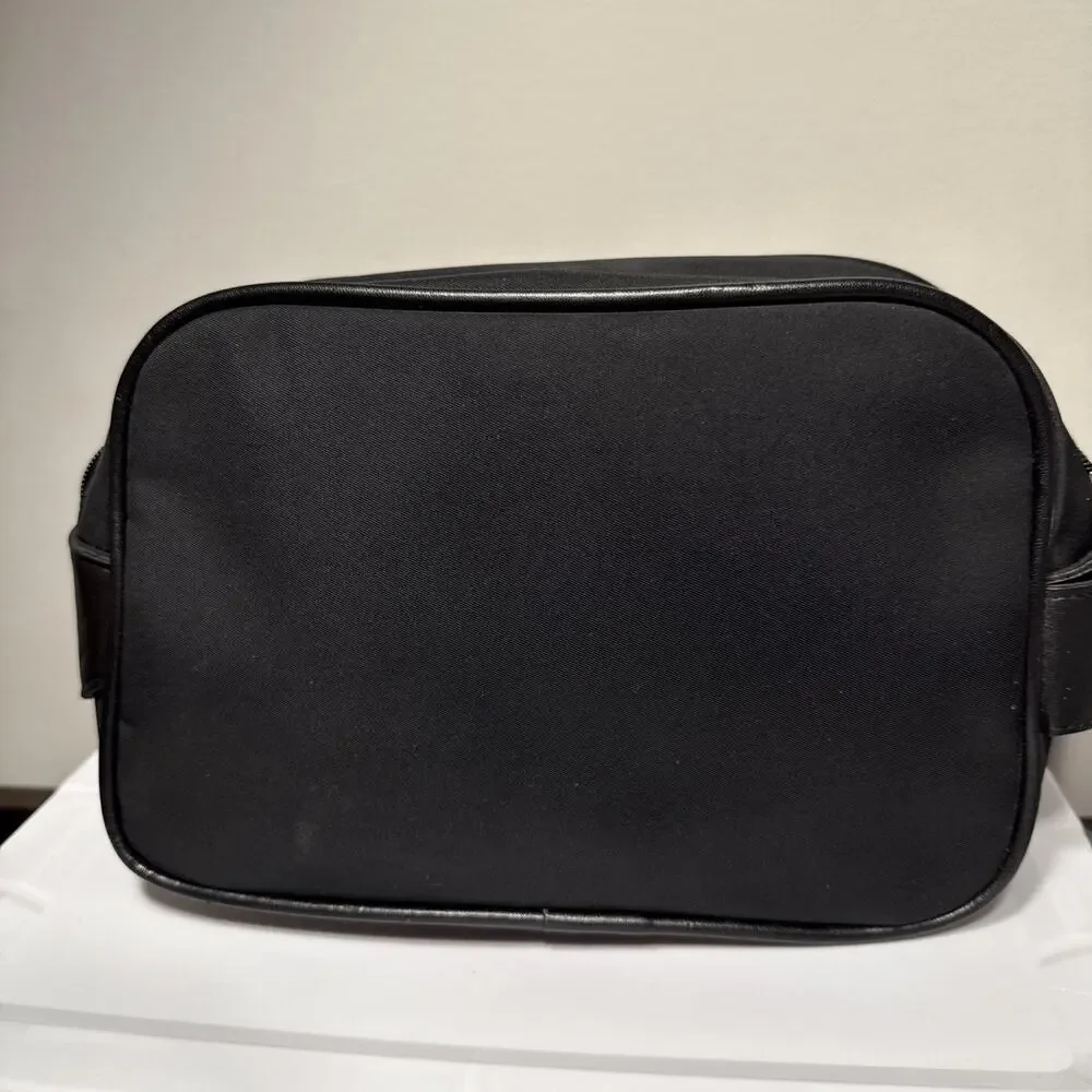 Versace Parfums Black Cosmetic Toiletry Travel Bag Pouch 11